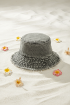 Grey bucket hat aesthetic