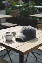 Grey Cap Flat Lay