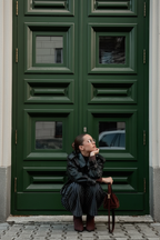 Navy - Green Door