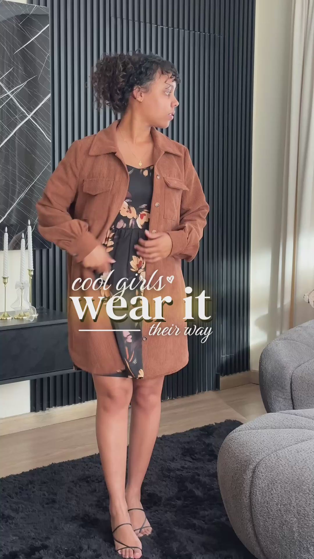 Floral Sweetheart Puff Sleeve Dress
