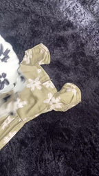 Floral Sweetheart Puff Sleeve Dress