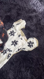 Floral Sweetheart Puff Sleeve Dress