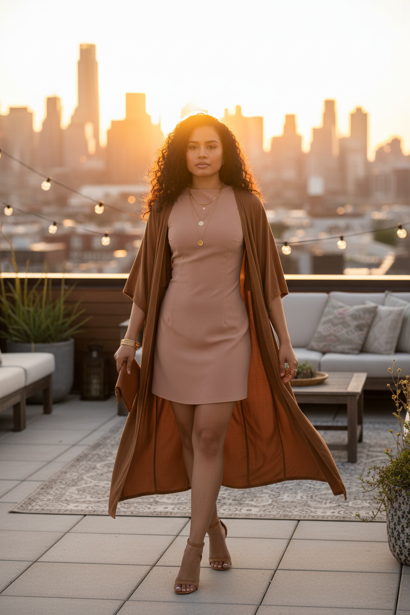 Rose Kimono Rooftop