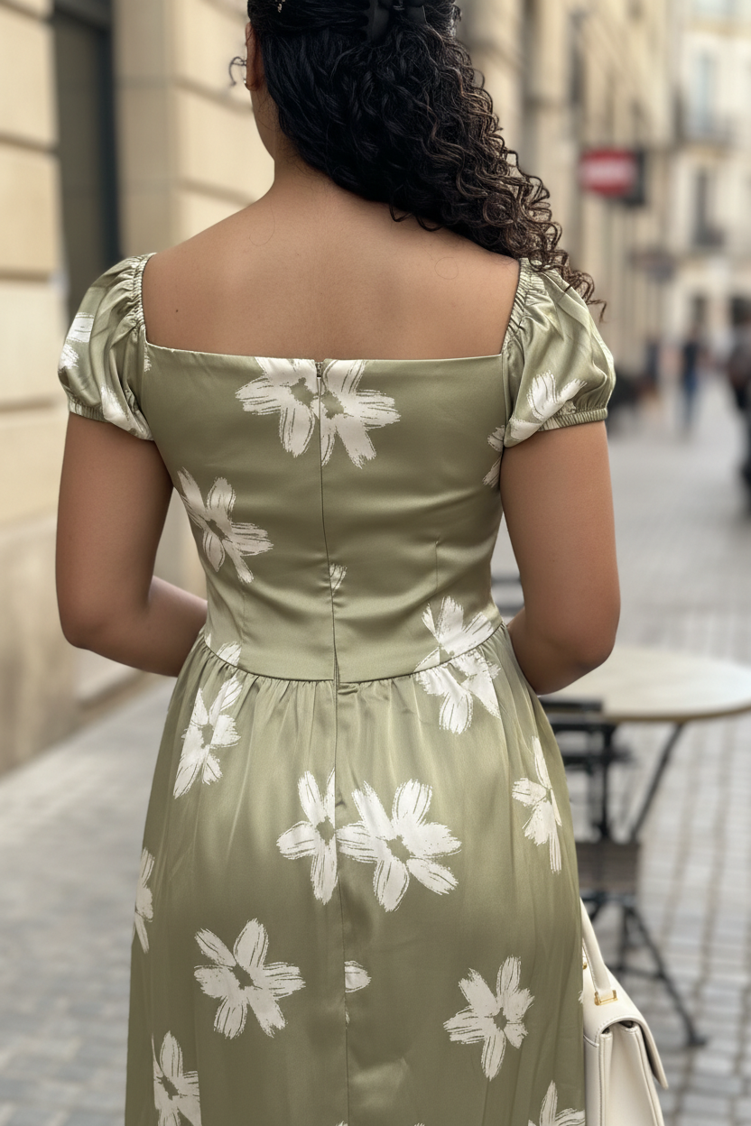 Sage Blossom back detail