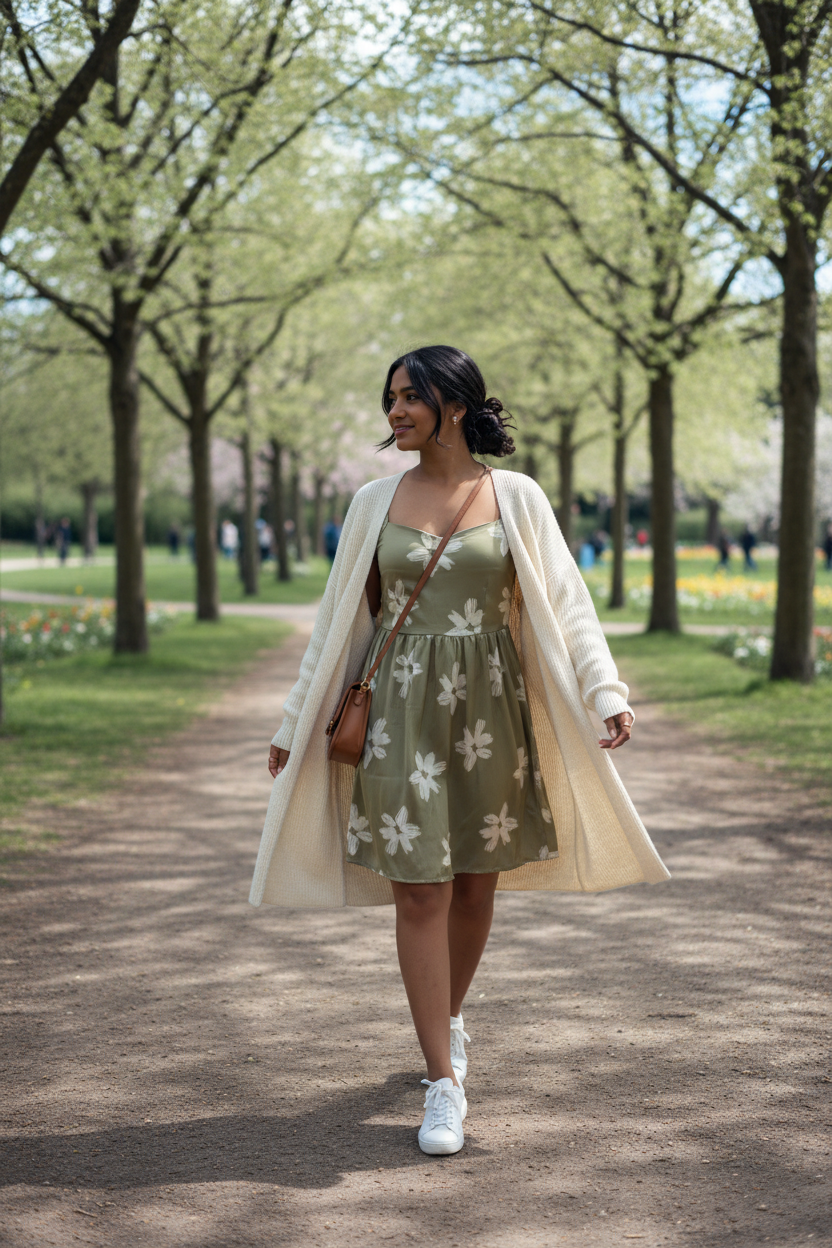 Sage Green - Cardigan Spring