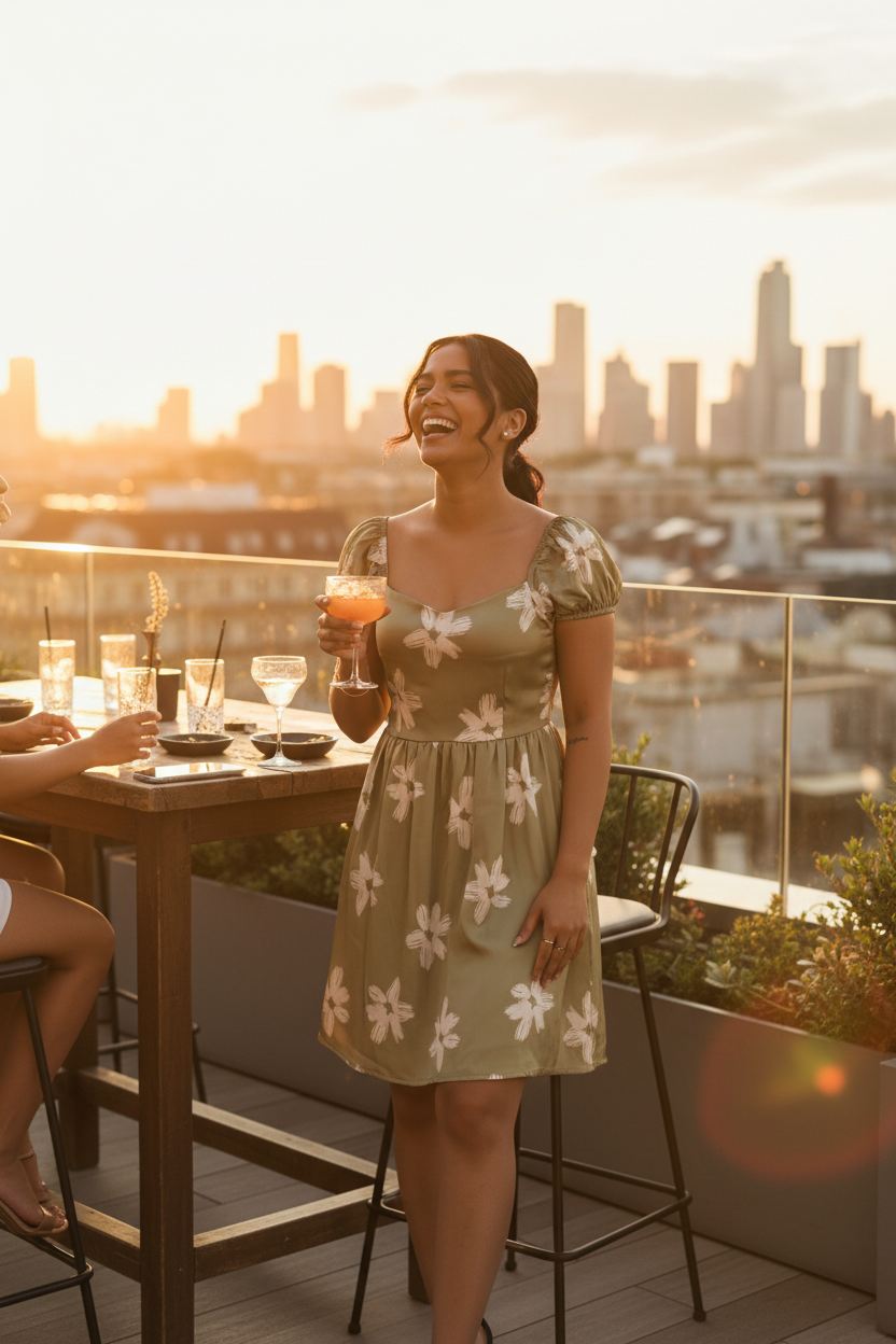 Sage Green - Rooftop Golden Hour