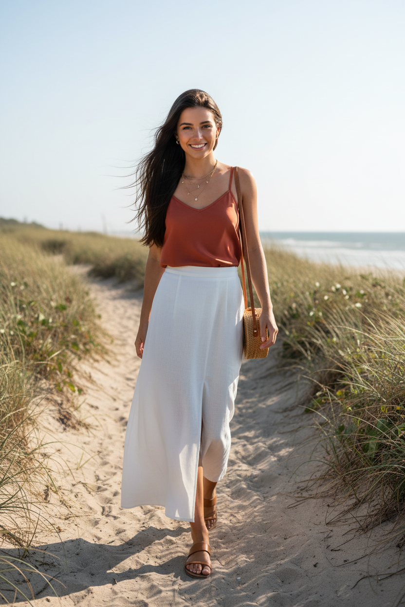 Terracotta - Maxi Skirt