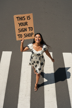 White & Black - Smiling Crosswalk